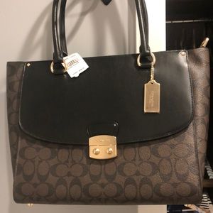 Coach Signature Avary Tote Large BRAND NEW TSO